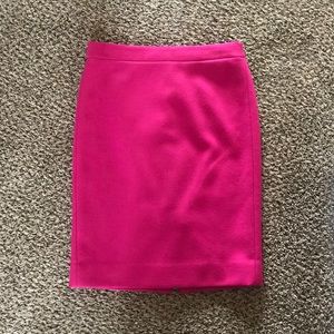 Wool pencil skirt